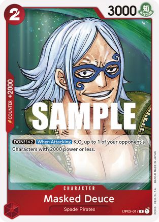 Masked Deuce (OP02-017) - Foil Rare - Paramount War