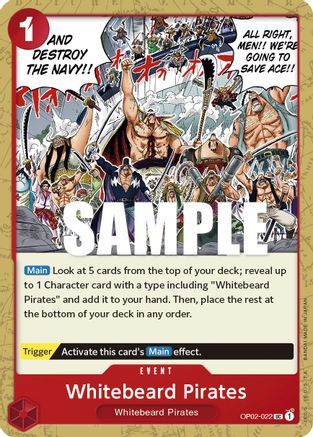 Whitebeard Pirates (OP02-022) - Normal Uncommon - Paramount War