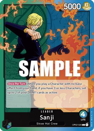Sanji (OP02-026) - Normal Leader - Paramount War