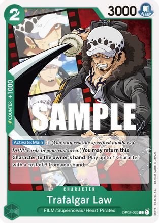 Trafalgar Law (OP02-035) - Normal Common - Paramount War