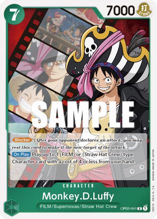 Monkey.D.Luffy (041) (OP02-041) - Normal Rare - Paramount War