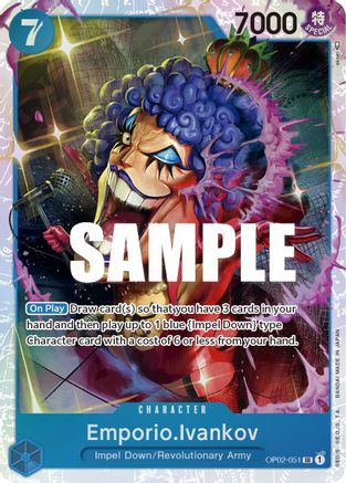 Emporio.Ivankov (051) (OP02-051) - Foil Super Rare - Paramount War