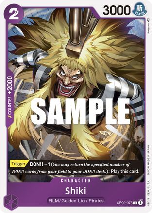 Shiki (OP02-075) - Foil Rare - Paramount War