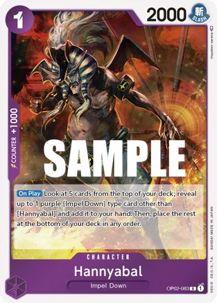 Hannyabal (OP02-083) - Foil Rare - Paramount War