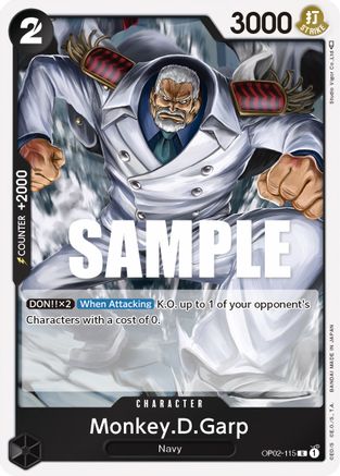 Monkey.D.Garp (115) (OP02-115) - Foil Rare - Paramount War