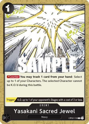 Yasakani Sacred Jewel (OP02-118) - Normal Common - Paramount War