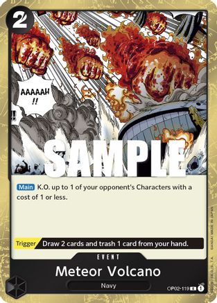 Meteor Volcano (OP02-119) - Foil Rare - Paramount War