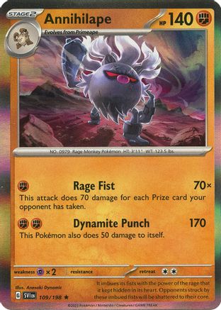 Annihilape 109 Holofoil - Rare - SV01: Scarlet & Violet Base Set