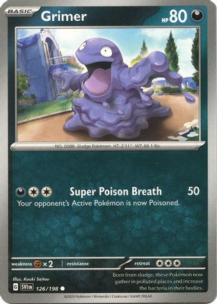 Grimer 126  - Common - SV01: Scarlet & Violet Base Set