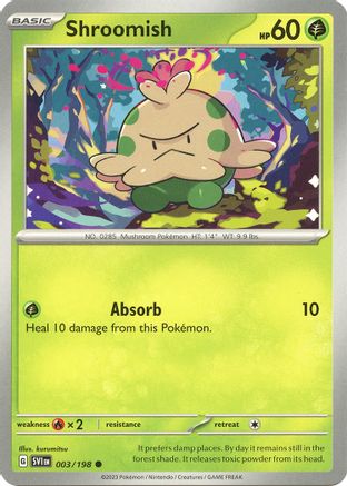 Shroomish 3  - Common - SV01: Scarlet & Violet Base Set
