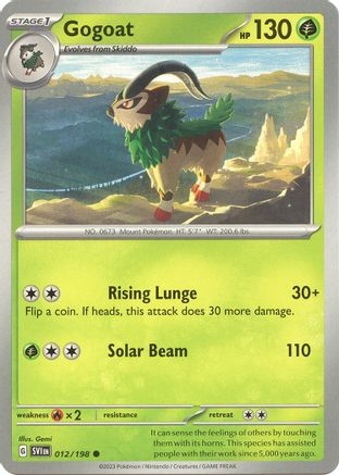 Gogoat 12  - Common - SV01: Scarlet & Violet Base Set