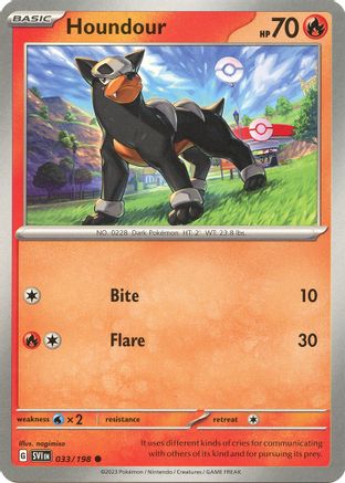 Houndour - 033/198 33  - Common - SV01: Scarlet & Violet Base Set