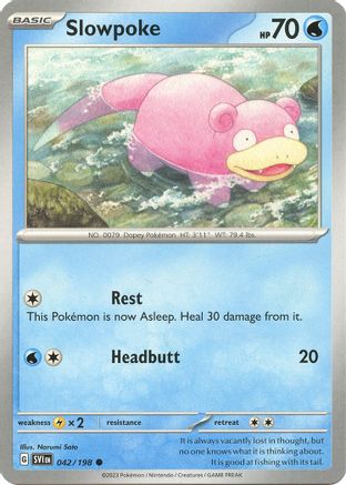 Slowpoke - 042/198 42  - Common - SV01: Scarlet & Violet Base Set