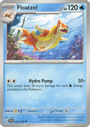 Floatzel 47  - Uncommon - SV01: Scarlet & Violet Base Set