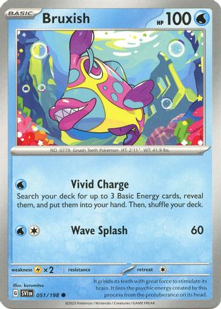 Bruxish 51  - Common - SV01: Scarlet & Violet Base Set
