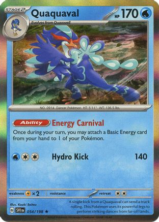 Quaquaval 54 Holofoil - Rare - SV01: Scarlet & Violet Base Set