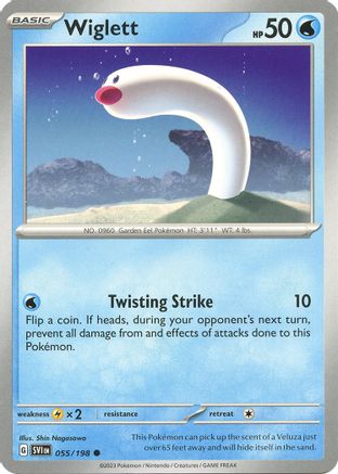 Wiglett - 055/198 55  - Common - SV01: Scarlet & Violet Base Set