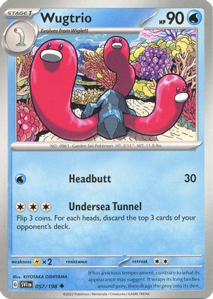 Wugtrio 57  - Uncommon - SV01: Scarlet & Violet Base Set