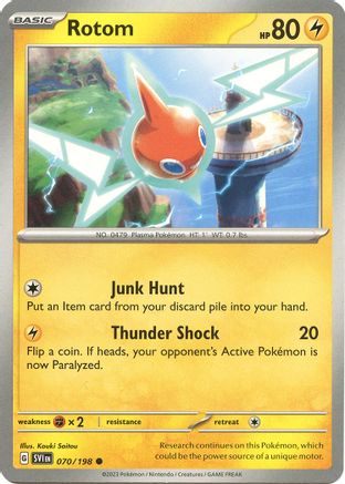 Rotom - 070/198 70  - Common - SV01: Scarlet & Violet Base Set