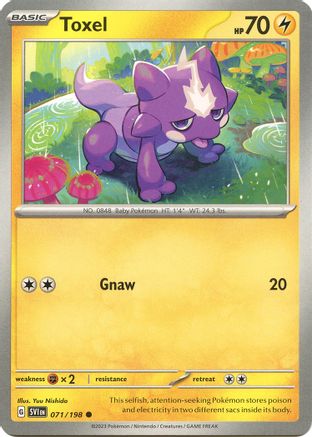 Toxel 71  - Common - SV01: Scarlet & Violet Base Set