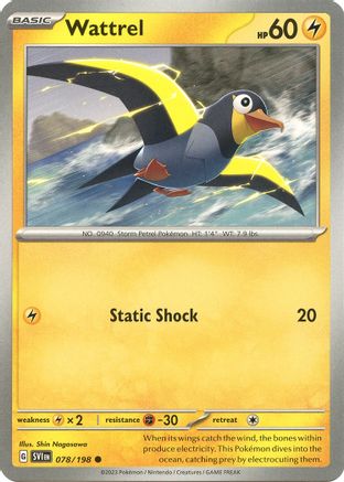 Wattrel - 078/198 78  - Common - SV01: Scarlet & Violet Base Set