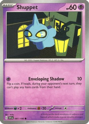 Shuppet 87  - Common - SV01: Scarlet & Violet Base Set