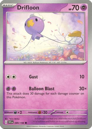 Drifloon 89  - Common - SV01: Scarlet & Violet Base Set