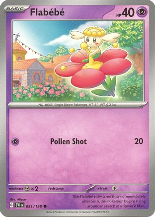 Flabebe 91  - Common - SV01: Scarlet & Violet Base Set