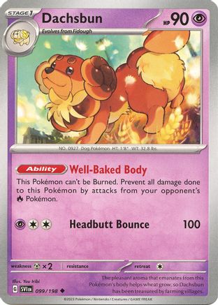 Dachsbun 99  - Uncommon - SV01: Scarlet & Violet Base Set