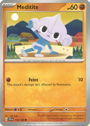 Meditite - 110/198 110  - Common - SV01: Scarlet & Violet Base Set
