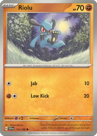 Riolu - 112/198 112  - Common - SV01: Scarlet & Violet Base Set