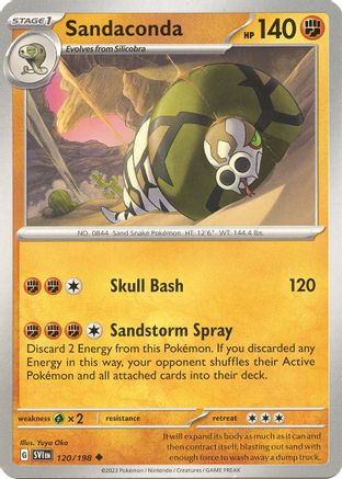 Sandaconda 120  - Uncommon - SV01: Scarlet & Violet Base Set