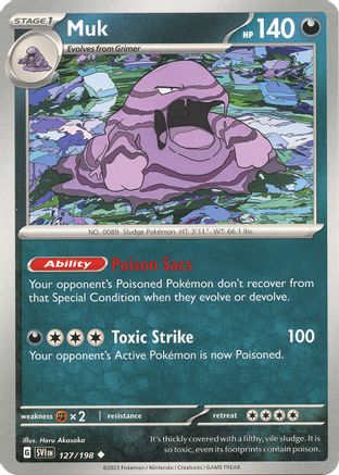 Muk 127  - Uncommon - SV01: Scarlet & Violet Base Set