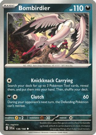 Bombirdier - 138/198 138  - Uncommon - SV01: Scarlet & Violet Base Set