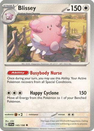 Blissey 145  - Uncommon - SV01: Scarlet & Violet Base Set