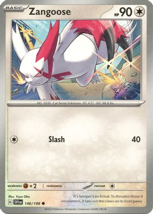 Zangoose - 146/198 146  - Common - SV01: Scarlet & Violet Base Set
