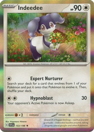 Indeedee 153 Holofoil - Rare - SV01: Scarlet & Violet Base Set