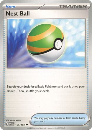 Nest Ball - 181/198 181  - Uncommon - SV01: Scarlet & Violet Base Set
