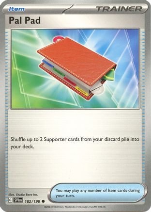 Pal Pad 182  - Common - SV01: Scarlet & Violet Base Set