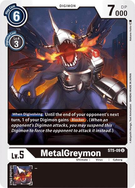MetalGreymon ST5-09 U (Starter Deck 05: Machine Black) 