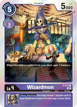 Wizardmon (Alternate Art) (P-077) Foil Promo - Starter Deck 14: Beelzemon Advanced Deck Set