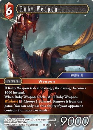 Ruby Weapon (19-015R) - Rare - From Nightmares