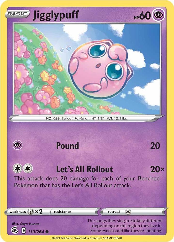 Jigglypuff 110/264 (SWSH08: Fusion Strike) 