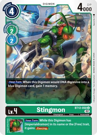 Stingmon (BT12-050)  Uncommon - Across Time