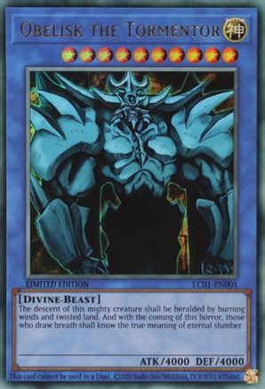 Obelisk the Tormentor (25th Anniversary Edition) (LC01-EN001) - Ultra Rare - Limited - Legendary Collection: 25th Anniversary Edition