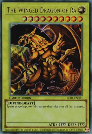 The Winged Dragon of Ra (25th Anniversary Edition) (LC01-EN003) - Ultra Rare - Limited - Legendary Collection: 25th Anniversary Edition