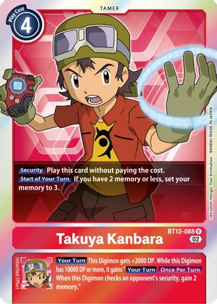 Takuya Kanbara (BT12-088) Foil Rare - Across Time