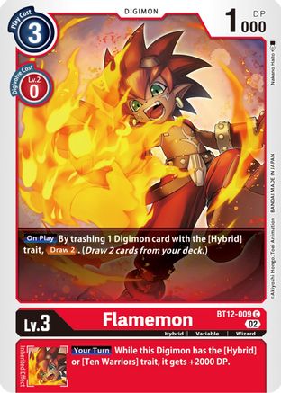 Flamemon (BT12-009)  Common - Across Time