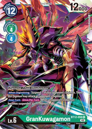 GranKuwagamon (BT12-056) Foil Rare - Across Time