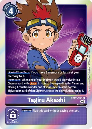 Tagiru Akashi (BT12-096) Foil Rare - Across Time